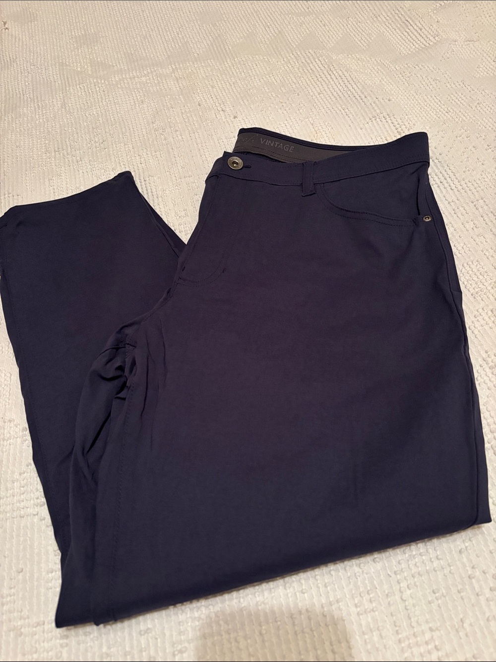 Vintage Men’s Dark Navy Chinos 38/30